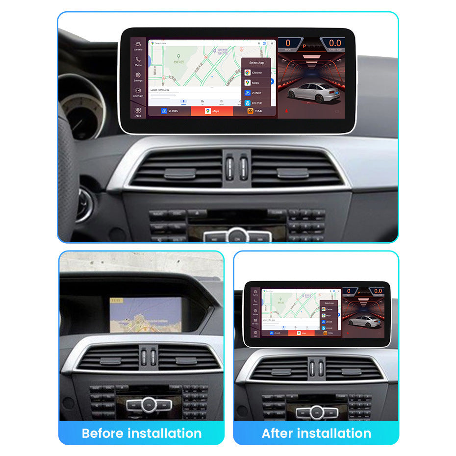 Suitable for c class w204/s204 mercedes-benz c-class ntg4.5 2010-2012 android car navigation