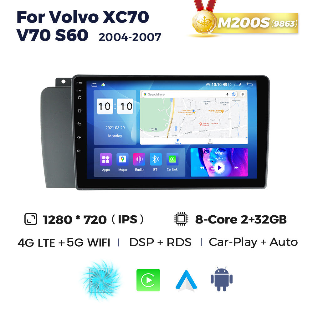 Suitable for volvo xc70/v70/s60 2004-2007 android large screen car navigation cross-border supply