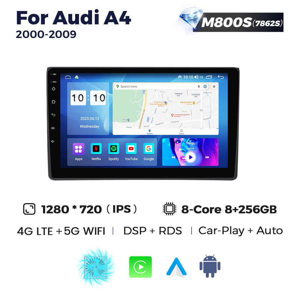 Suitable for 02-08 audi a4l/a4 audi a4 large screen android navigator car smart carplay