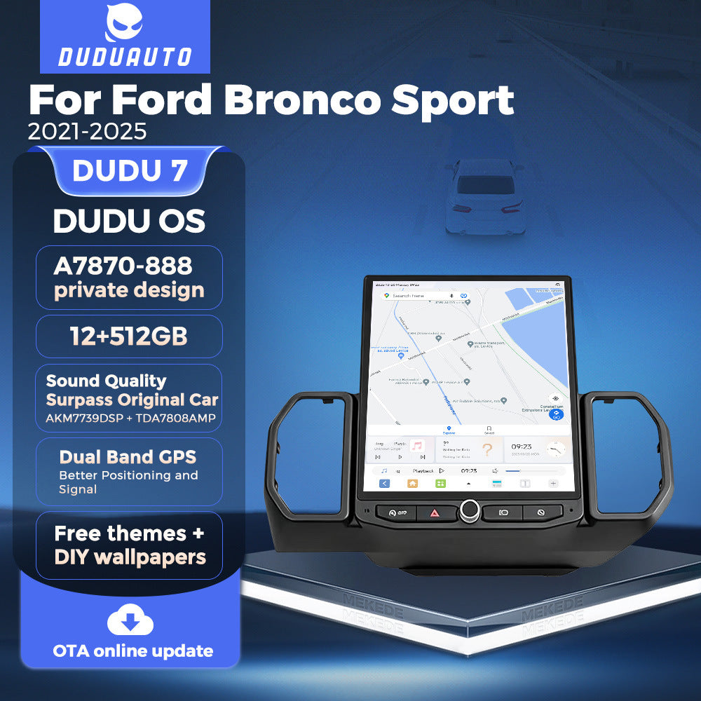 Suitable for 12" ford bronco sport 21-25 ford bronco dudu7 vertical screen android car machine