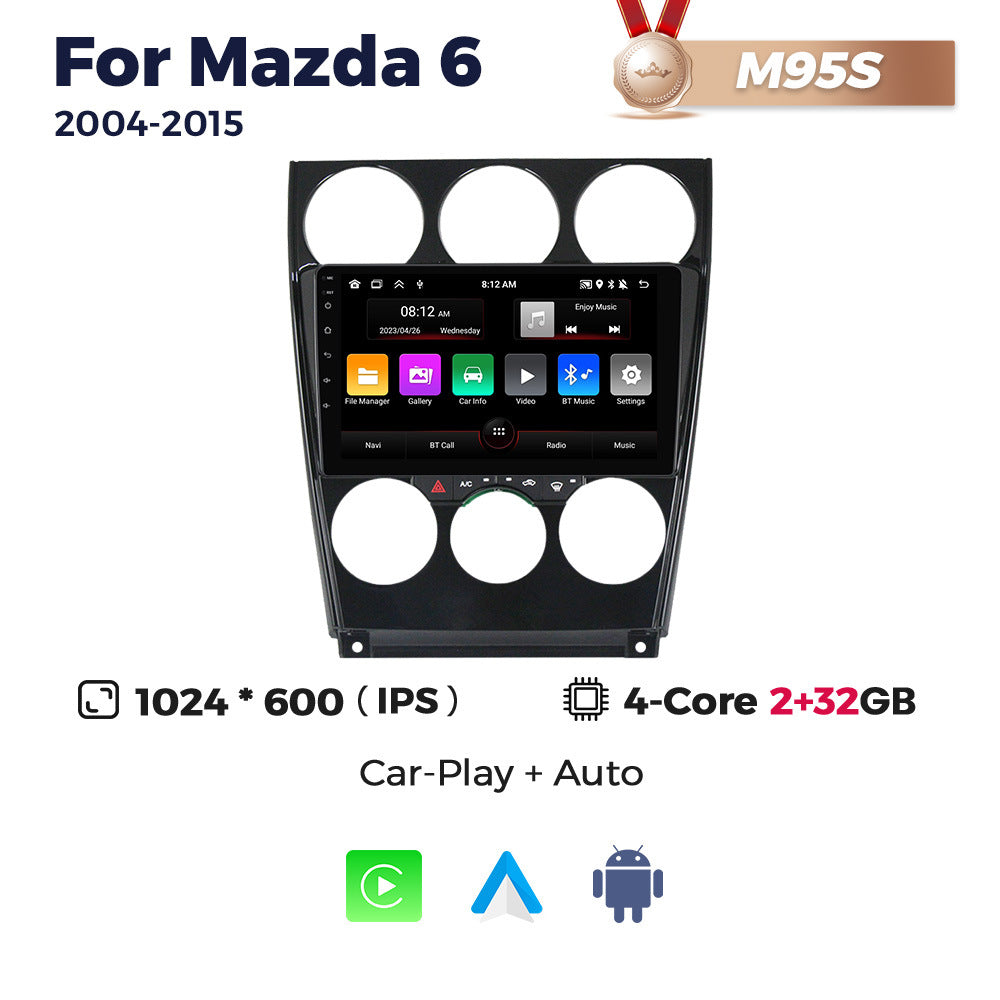 Suitable for 04-15 mazda 6 mazda 6 car large screen android navigator wireless carplay