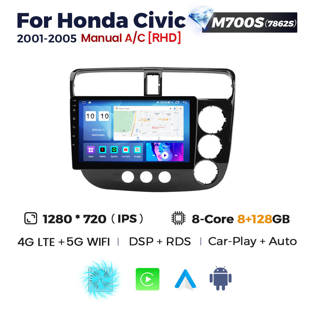 Suitable for honda civic 2000-2006 honda civic android car central control navigator bt5.0