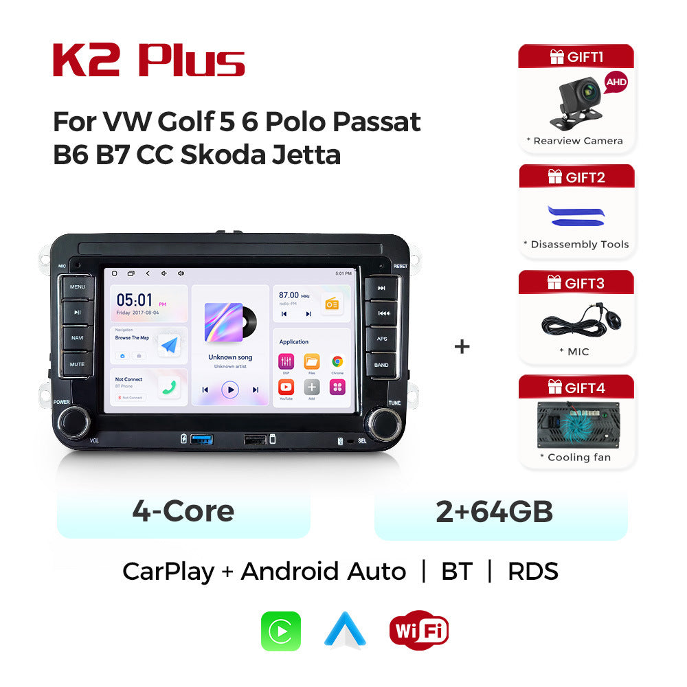Suitable for volkswagen 7" vw golf 5 6 polo passat b6 android car navigation cross-border supply