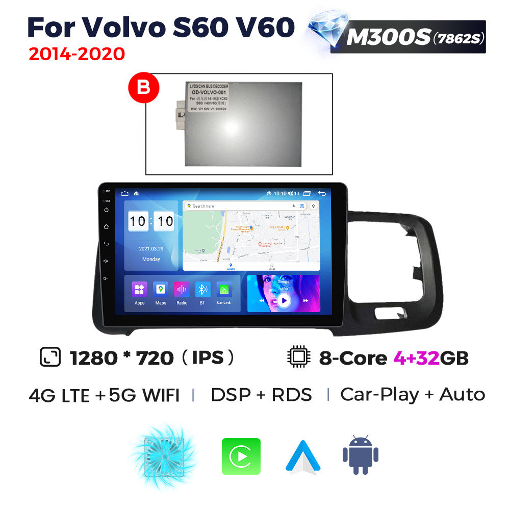 Suitable for volvo 2011-2020 volvo s60 v60 android large screen car navigation wireless carplay