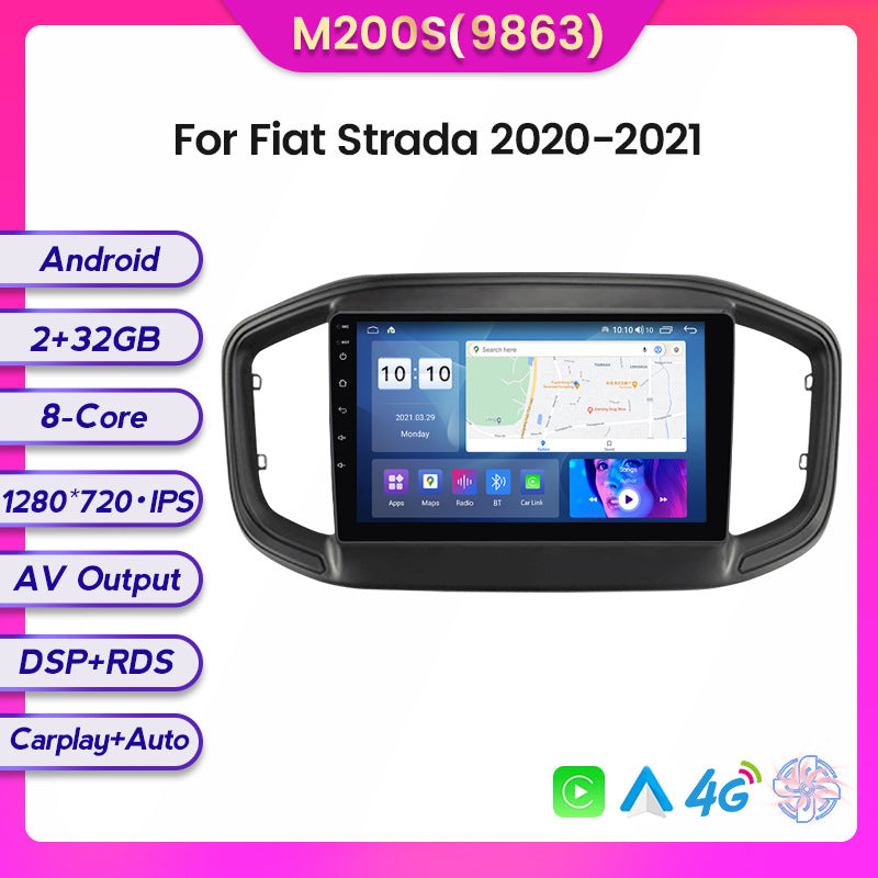 Compatible with Fiat Strada 20-21 model Android large-screen central control in-car navigation screen 8+128 sizes