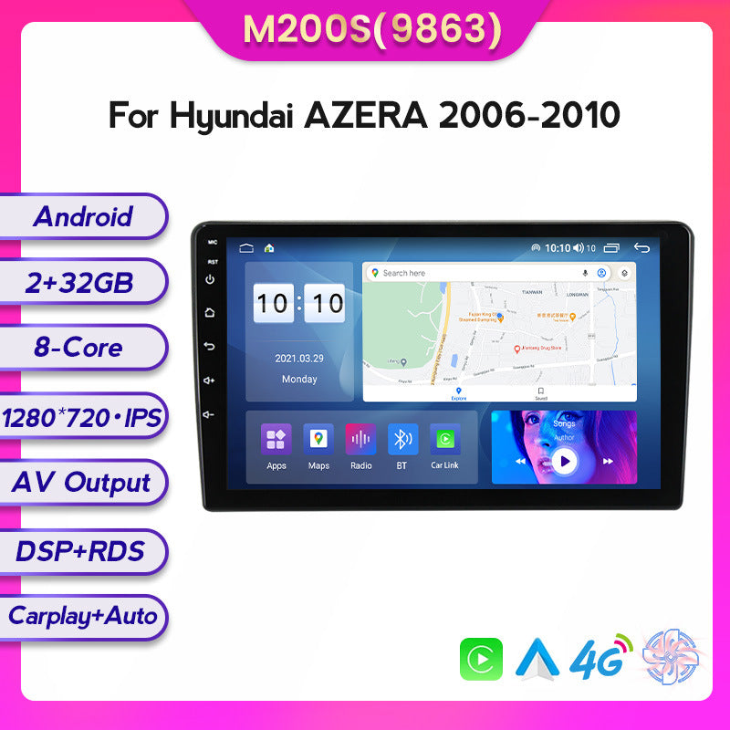 Suitable for modern Azera Yazun 06-10 Android large screen central control car navigation screen 8 + 128