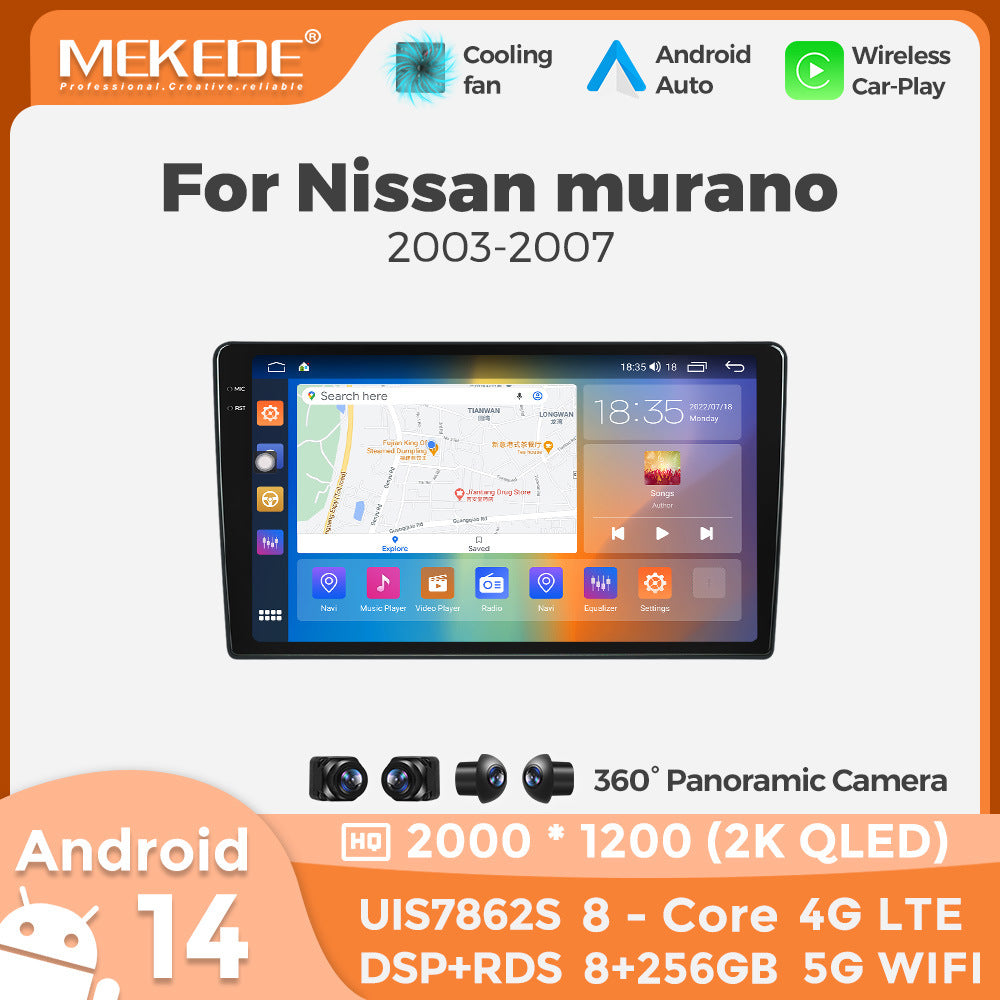 Suitable for nissan murano 2003-2007 nissan murano android large screen car navigation