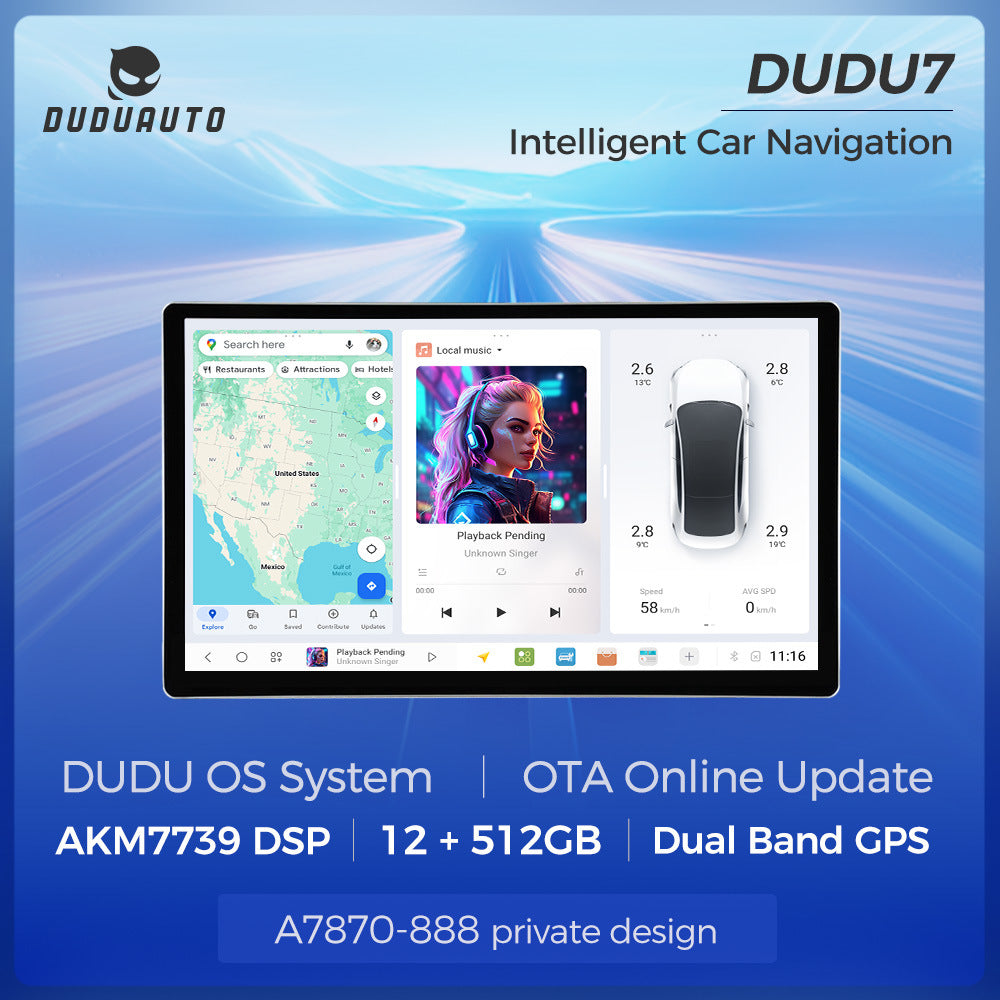 Suitable for 14.6inch duduauto series dudu7 dudu liangshan overseas version of smart android large screen navigation