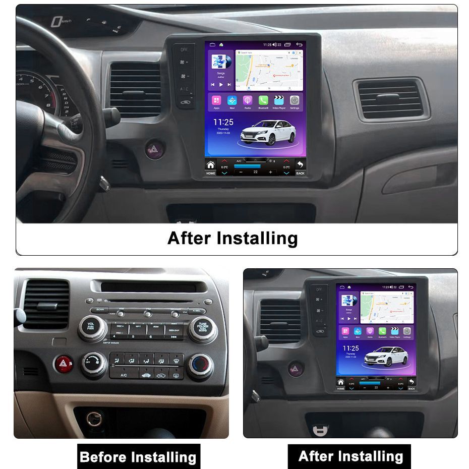 Used in civic cars 04-09 civic vertical screen android smart car navigation/cross-border supply