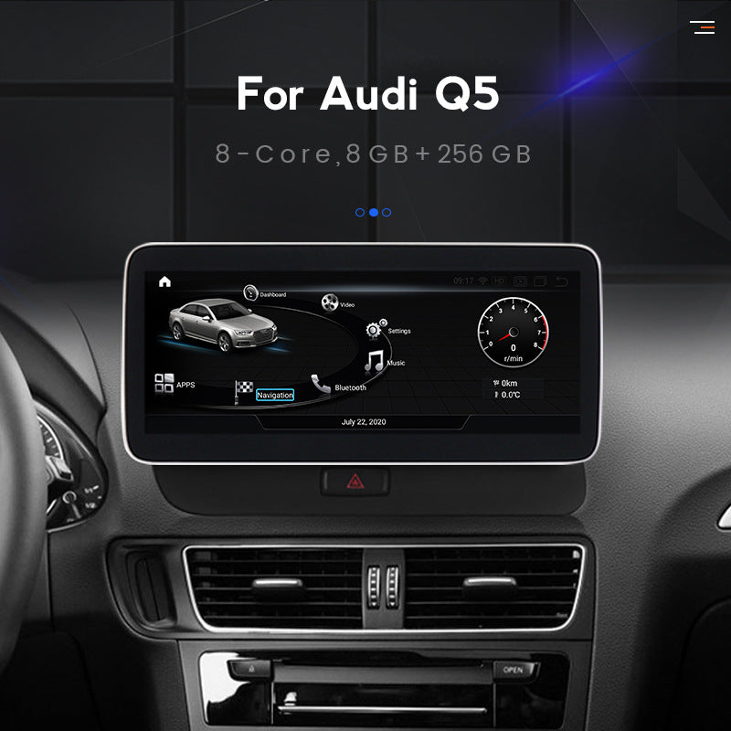 Android 11 head unit with qualcomm chip, vertical screen, carplay, for audi q5/q5l - custom upgrade for center console navigation