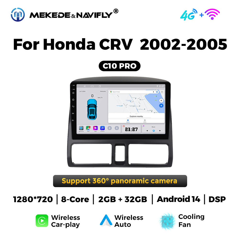 Applicable to Honda CRV 02-05 Android large screen central control car navigation radio screen