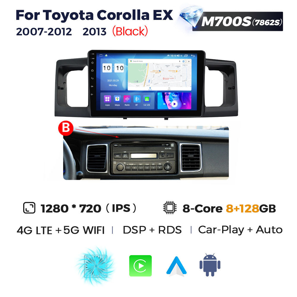 Suitable for toyota corolla ex 2007-2012 toyota corolla car android central control navigator