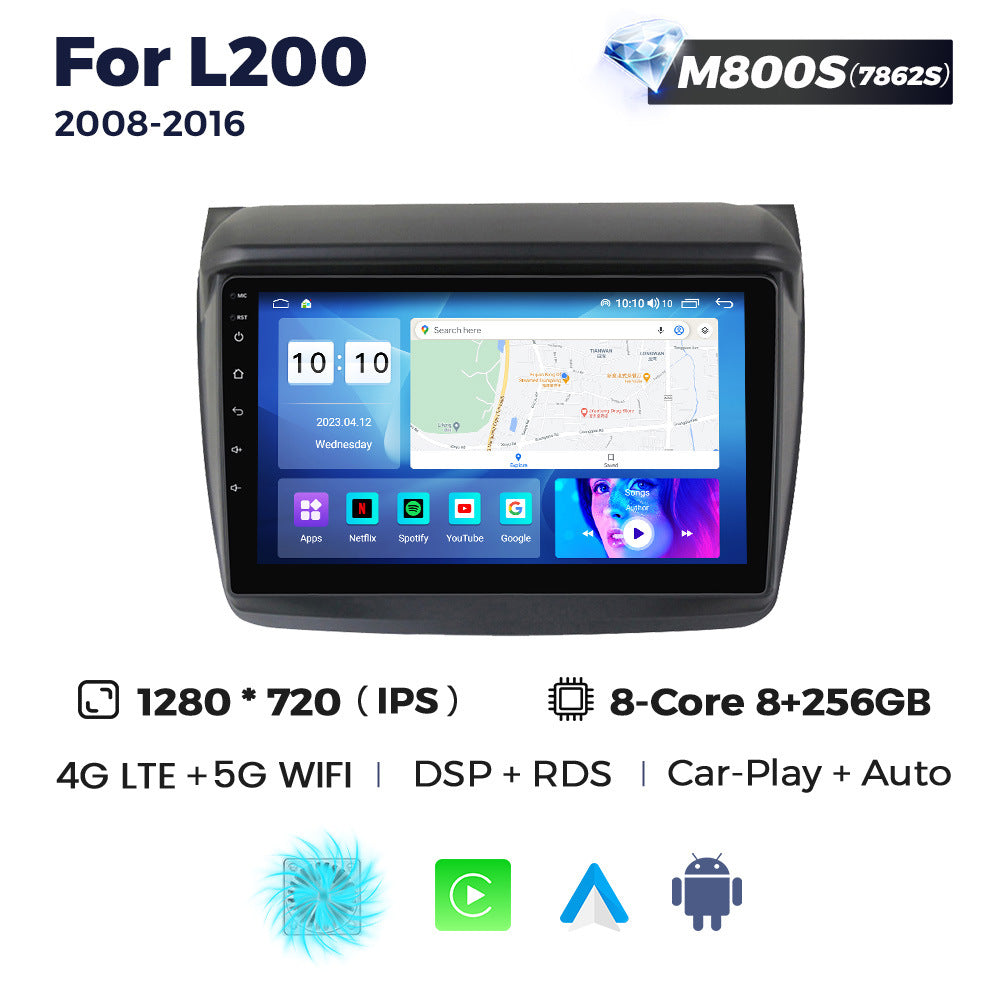 Suitable for mitsubishi pajero jin chang mitsubishi l200 car android navigation motherboard carplay