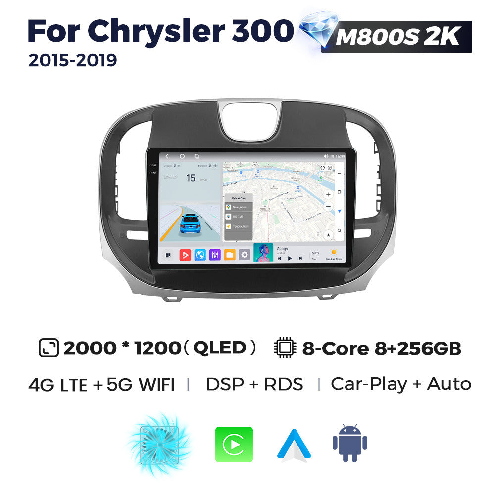 Suitable for chrysler 300 2015- 2019 dodge chrysler 300 android large screen car navigation