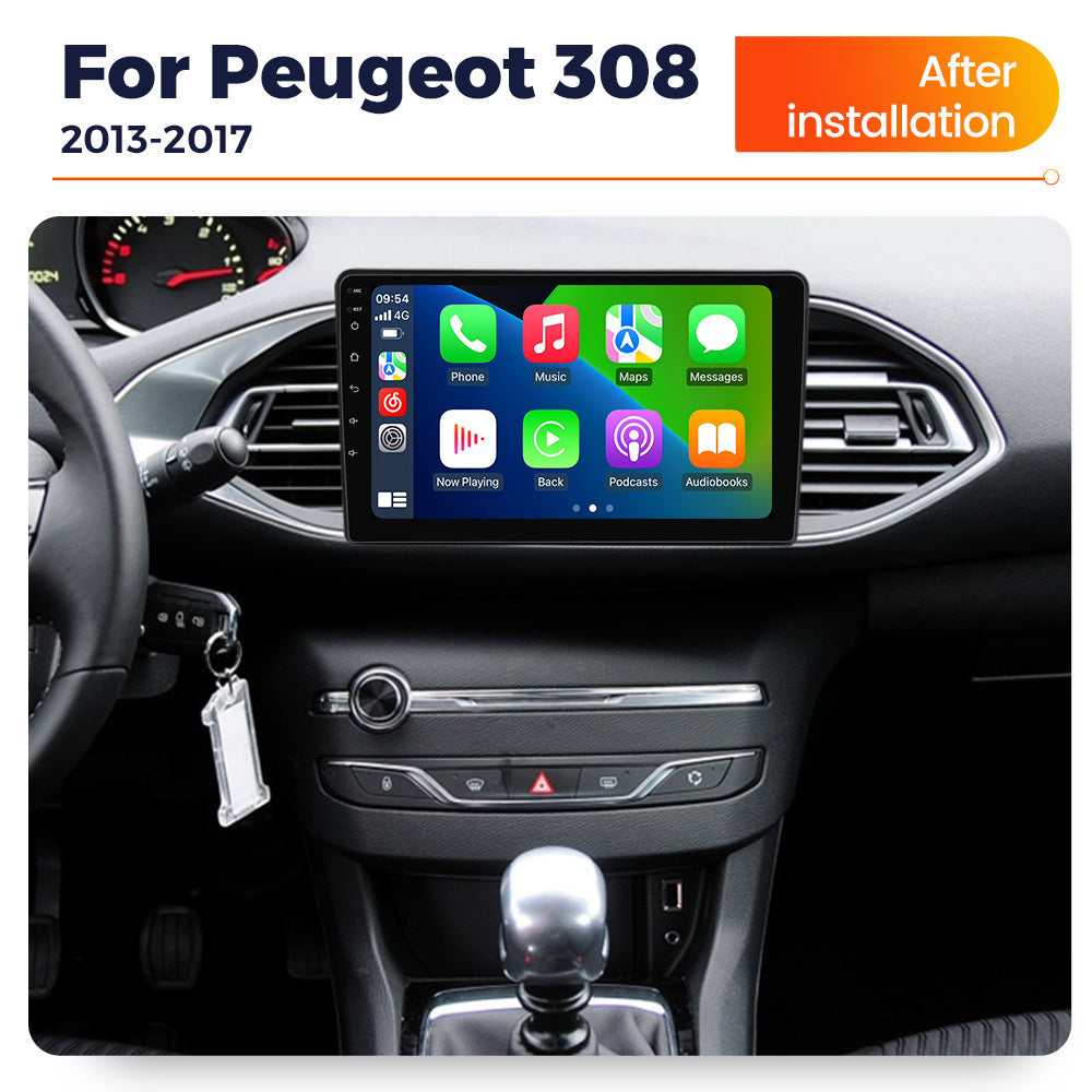 Compatible with Peugeot 308 2013-2017 Android Large-Screen Central Control Navigation Radio 8+256G