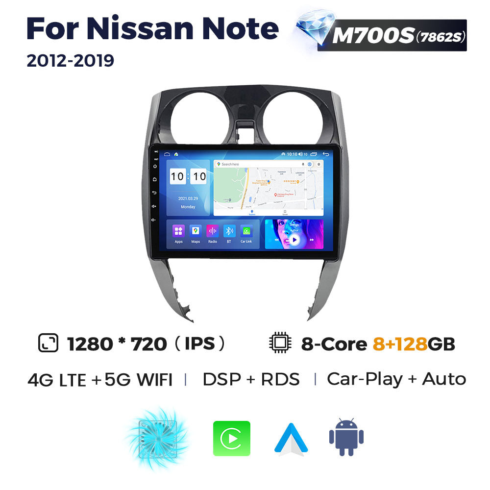 Suitable for nissan note 2012-2019 nissan sunny car android smart navigator carplay