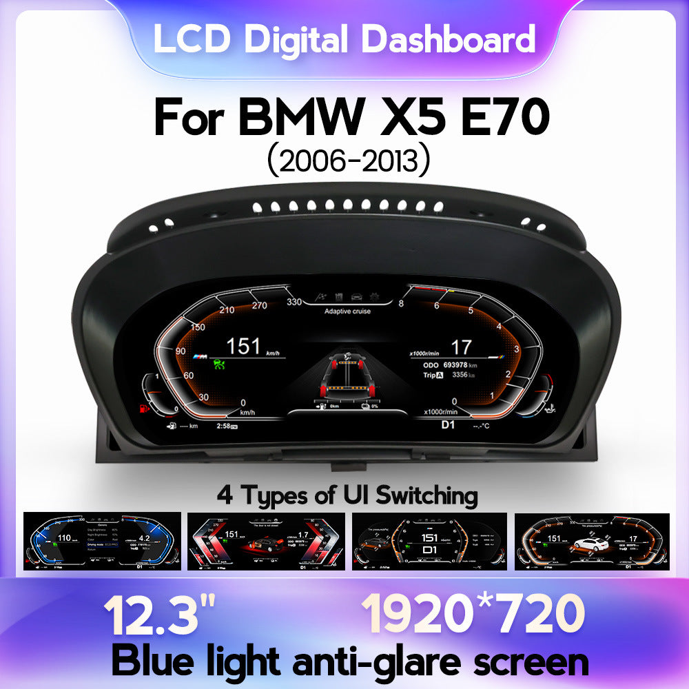 Suitable for bmw x5-e70 cic ccc 2006-2013 original car upgrade restoration lcd instrument display
