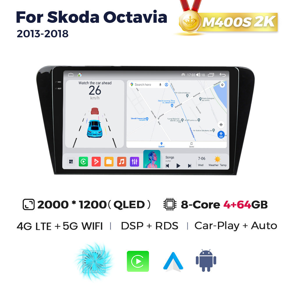 Suitable for 15-22 skoda octavia large screen android car central control gps navigation