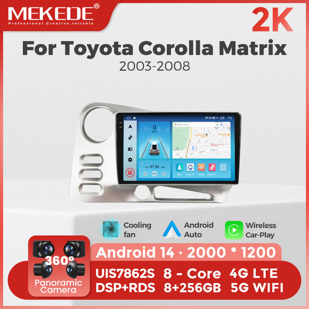 Suitable for toyota corolla matrix 2003-2008 toyota smart android car navigator