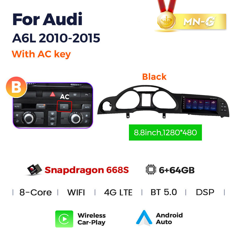 Suitable for for audi a6l 2005- 2011audi a6l qualcomm large screen restoration android navigator