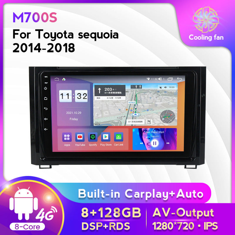 Suitable for toyota tundra sequoia car-mounted large-screen android navigator carplay