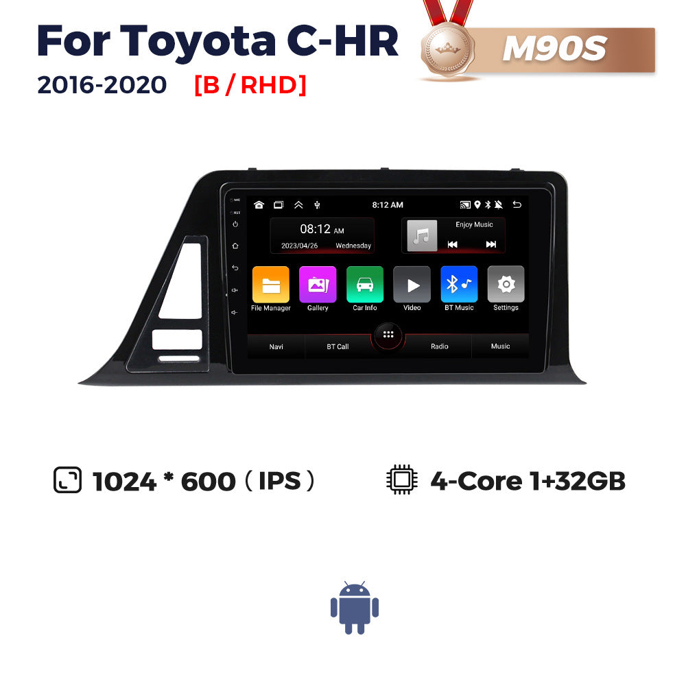 Suitable for toyota c-hr 2016-2020 toyota chr car large screen android navigation motherboard bt5.0