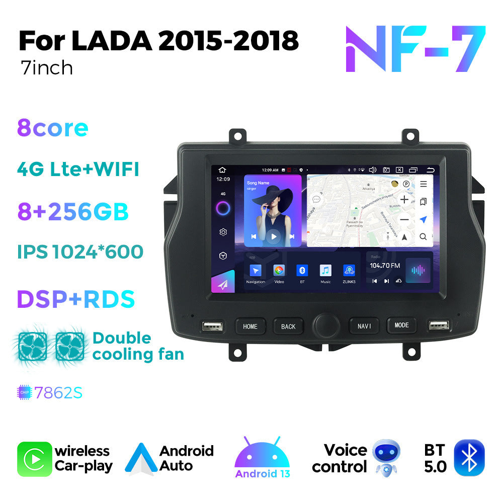 Suitable for lada 2015-2018 russian lada special 7" car android navigator with knob
