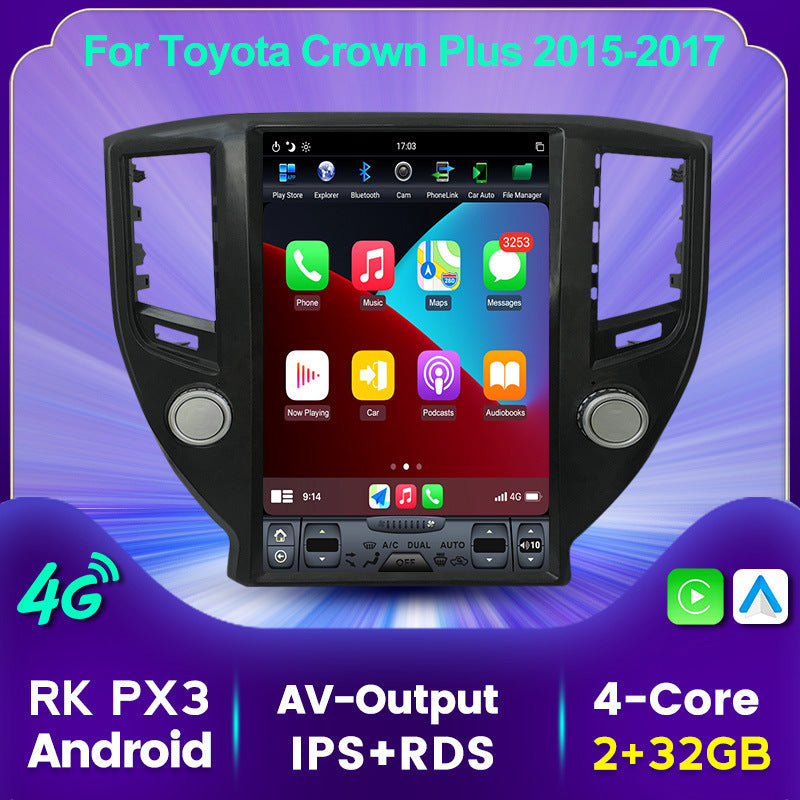 Suitable for Toyota Crown plus14-17 vertical screen Android large screen central control car navigation all-in-one machine