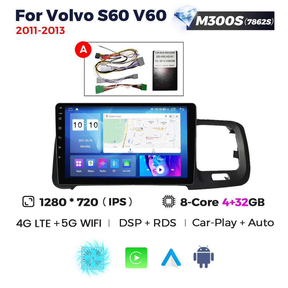 Suitable for volvo 2011-2020 volvo s60 v60 android large screen car navigation wireless carplay