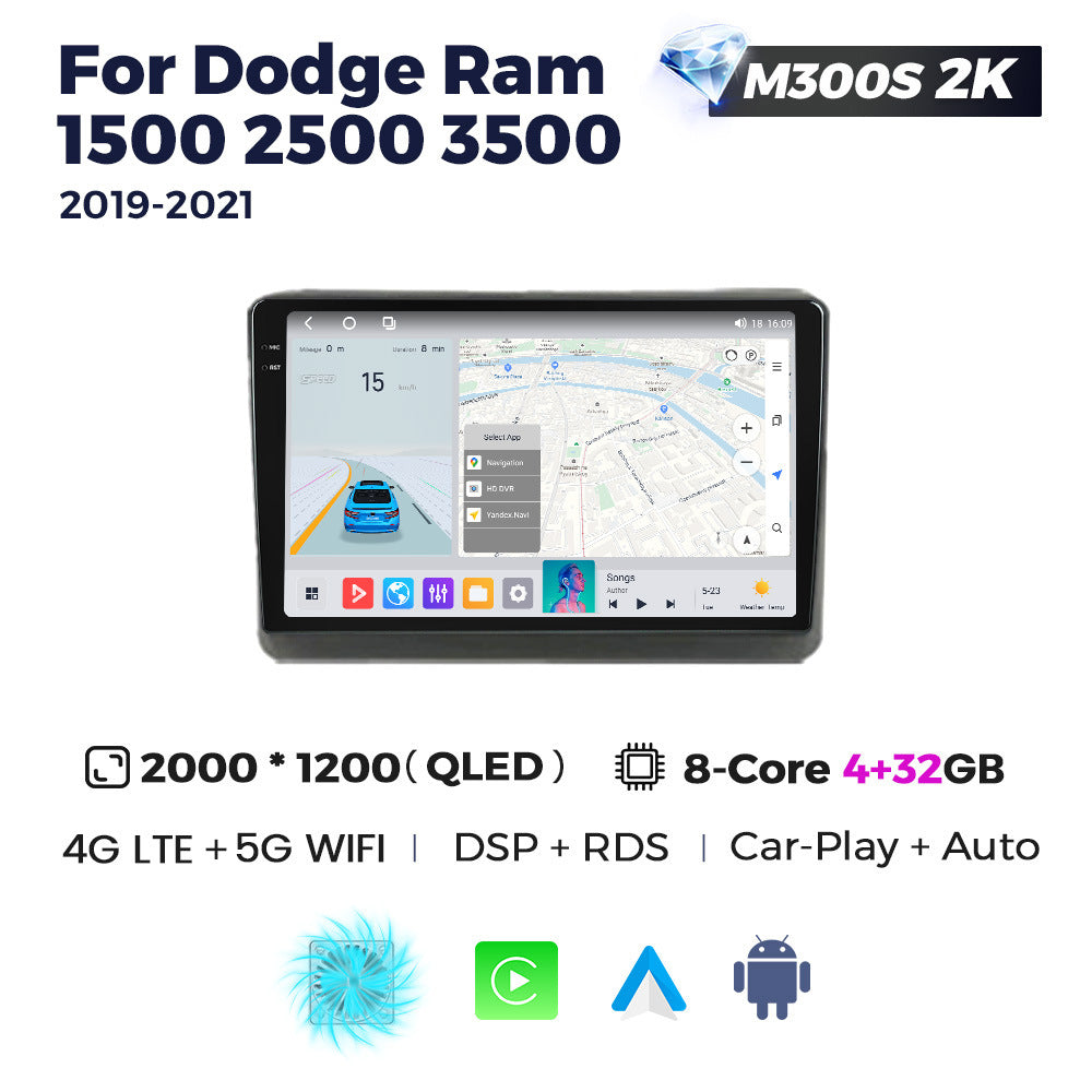 Suitable for dodge ram 1500 2500 3500 2019-2021 manual ac ram android navigation