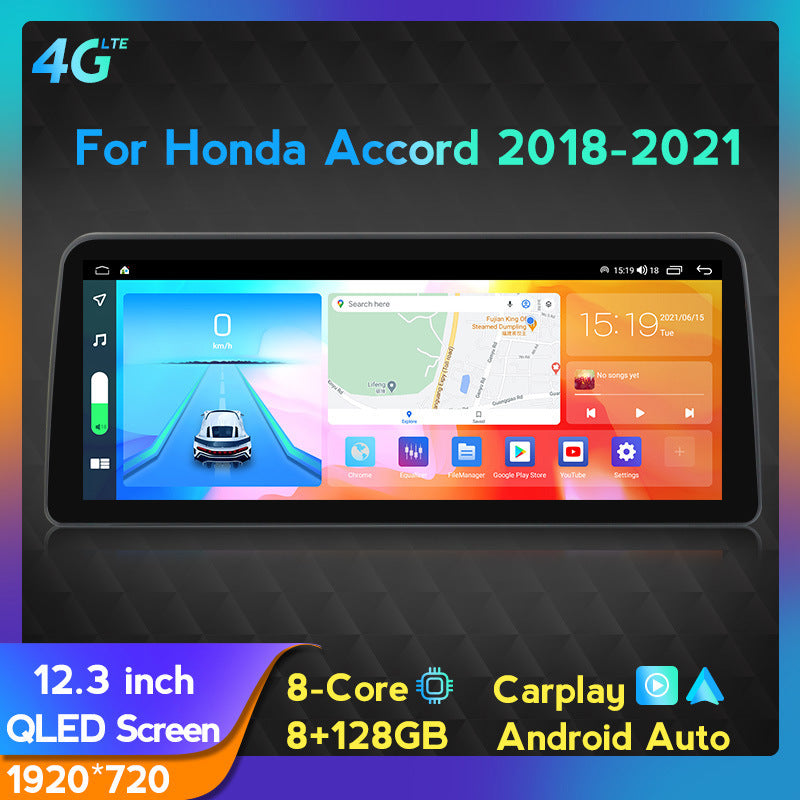 Suitable for honda accord 10th generation (high-end trim) with dual system functionality - accord 10 android head-up display navigation