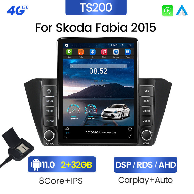 Suitable for skoda fabia 2015 skoda fabia vertical screen android navigator carplay
