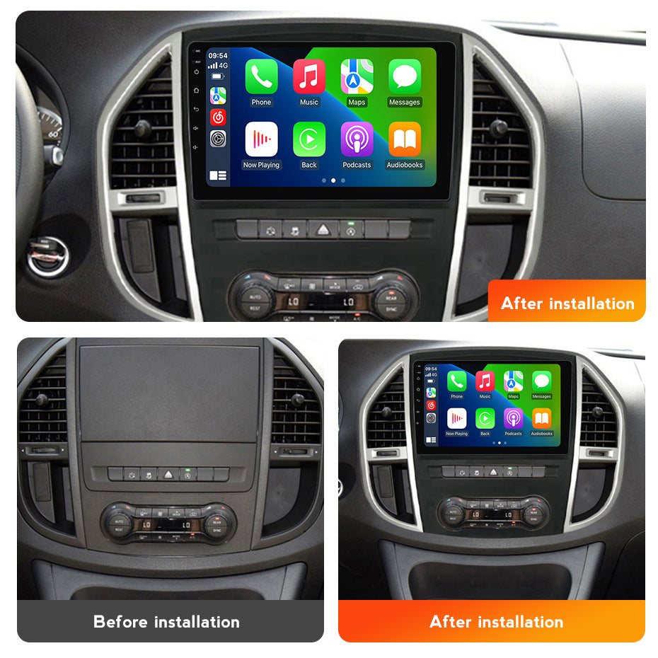 Suitable for 2014-2020 mercedes-benz vito/vito (w447) models: large-screen android navigation system with smart wireless carplay