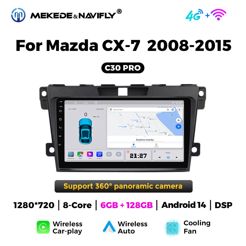 Suitable for Mazda CX-7 08-15 Android large screen central control car navigation radio screen carplay