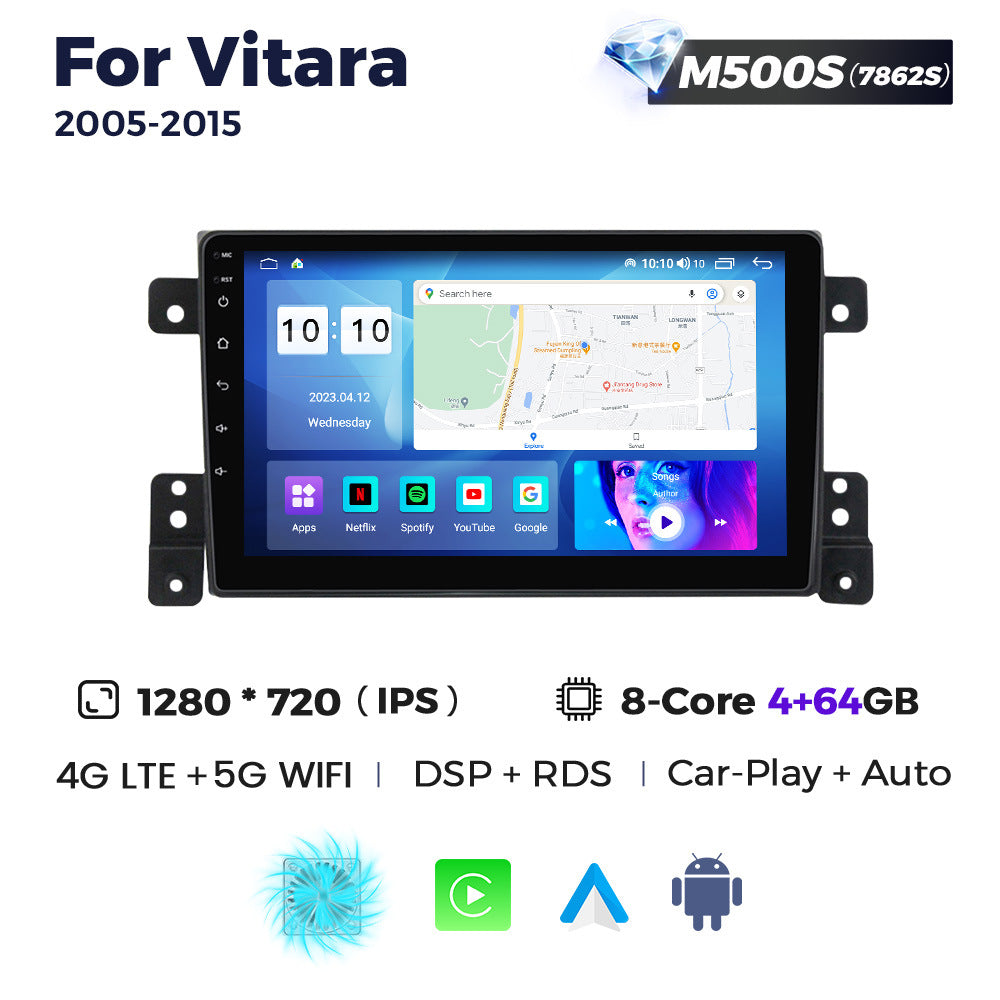 Suitable for suzuki vitara 05-13 car central control gps navigation android carplay