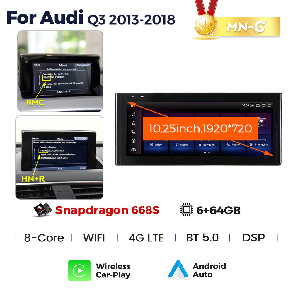 Suitable for audi q3 2013-2019: original car screen upgrade to qualcomm android head unit navigation system