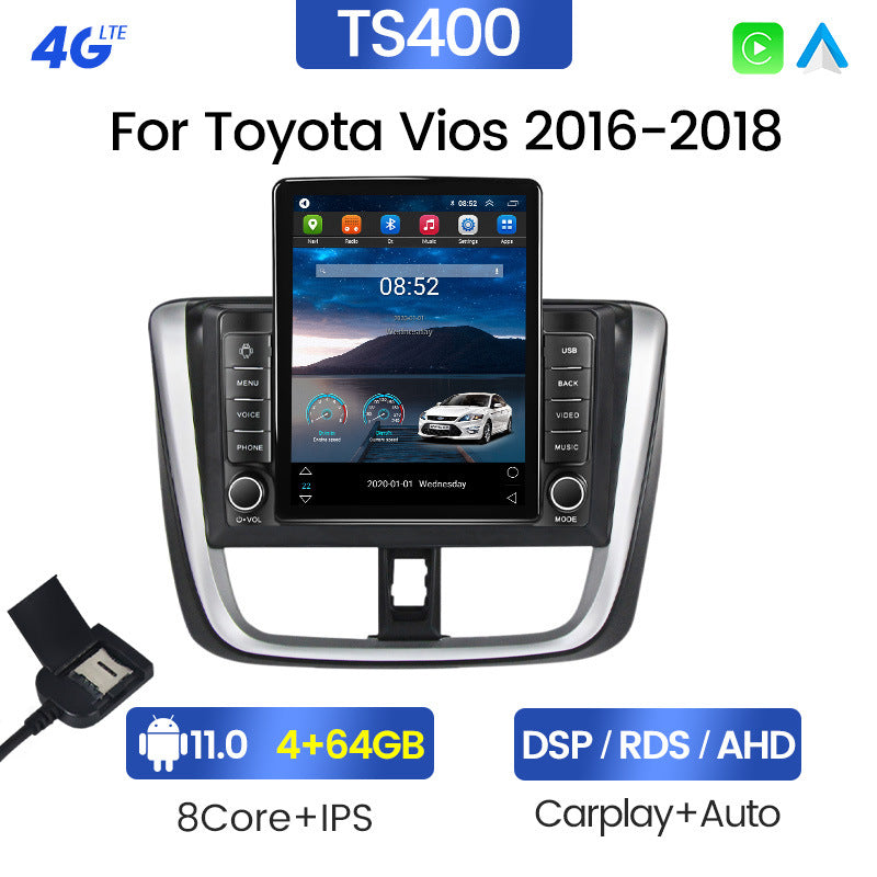 Suitable for 16 models of toyota vios, zhixuan, vios, yaris, stone monument machine vertical screen android navigator