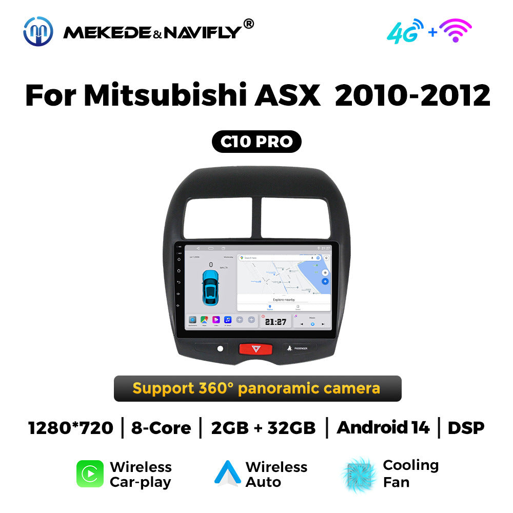 Compatible with Mitsubishi ASX 2010-2012 Android large screen, central control in-car navigation, radio screen, CarPlay