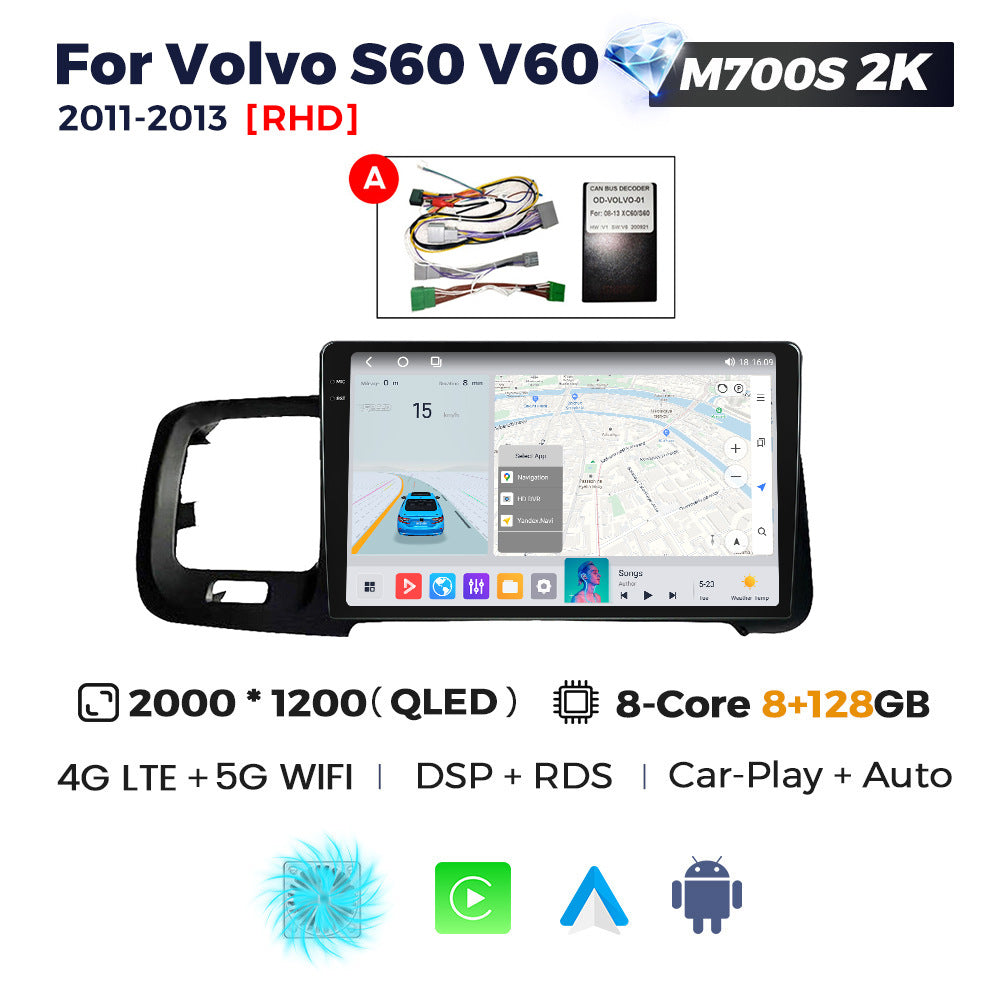 Suitable for rhd volvo s60 v60 2011-2020 right-hand drive volvo s60 android car navigation