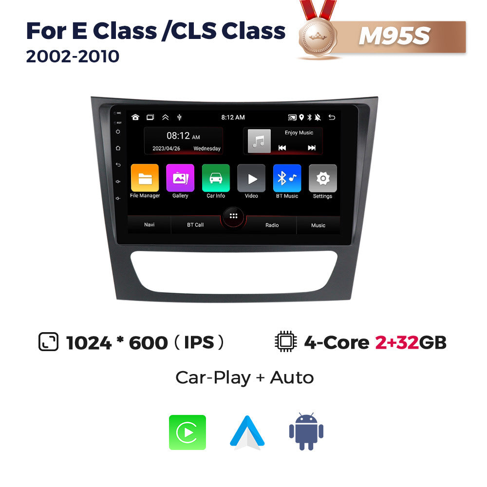Applicable to Mercedes-Benz E-Class W211 02-10 Android large-screen central control car navigation radio screen 256G