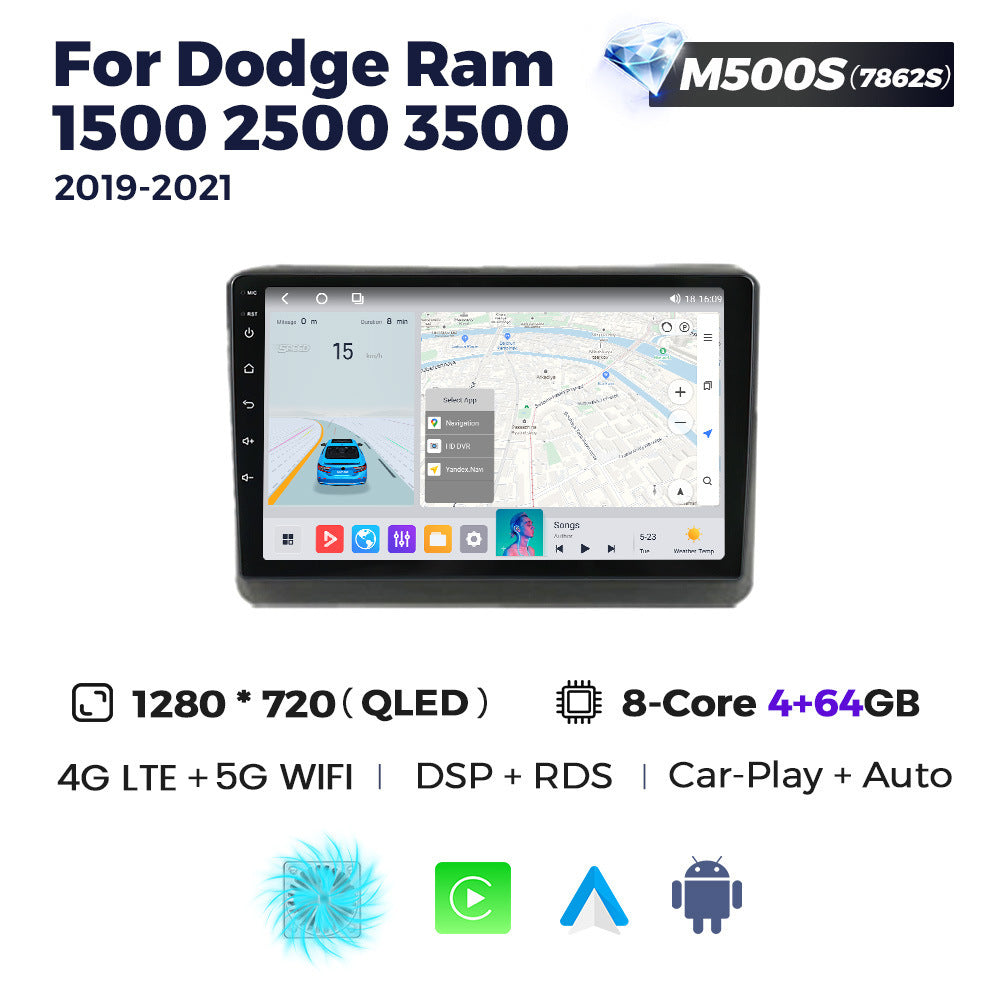 Suitable for dodge ram 1500 2500 3500 2019-2021 manual ac ram android navigation