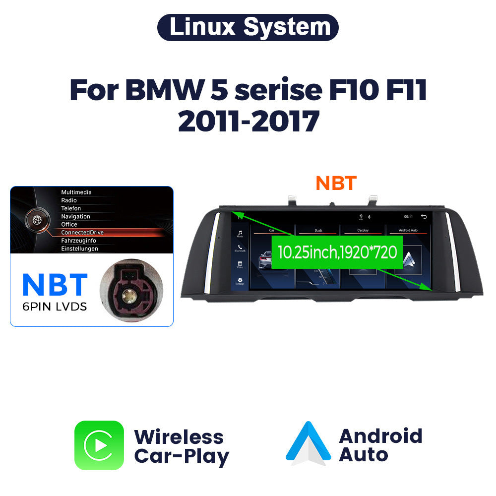 Suitable for bmw 5 series f10/f11 five series bmw 5 cic nbt linux wireless craplay