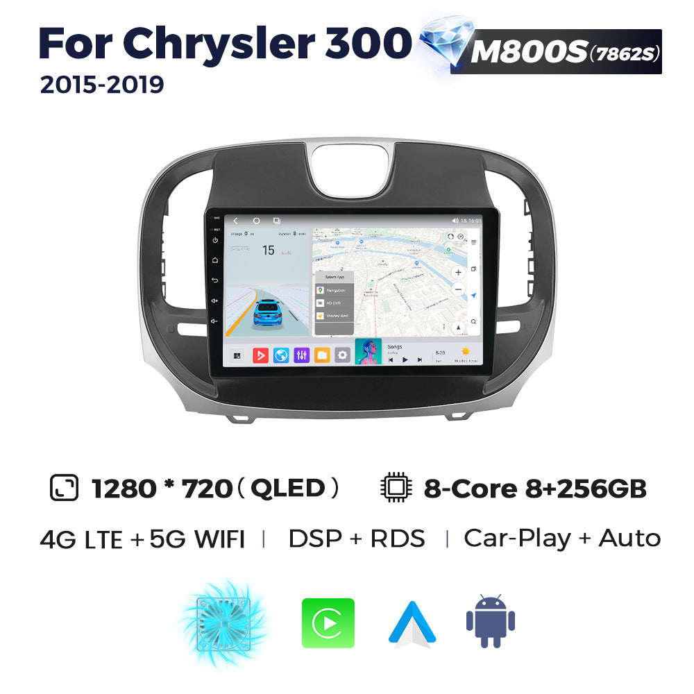 Suitable for chrysler 300 2015- 2019 dodge chrysler 300 android large screen car navigation