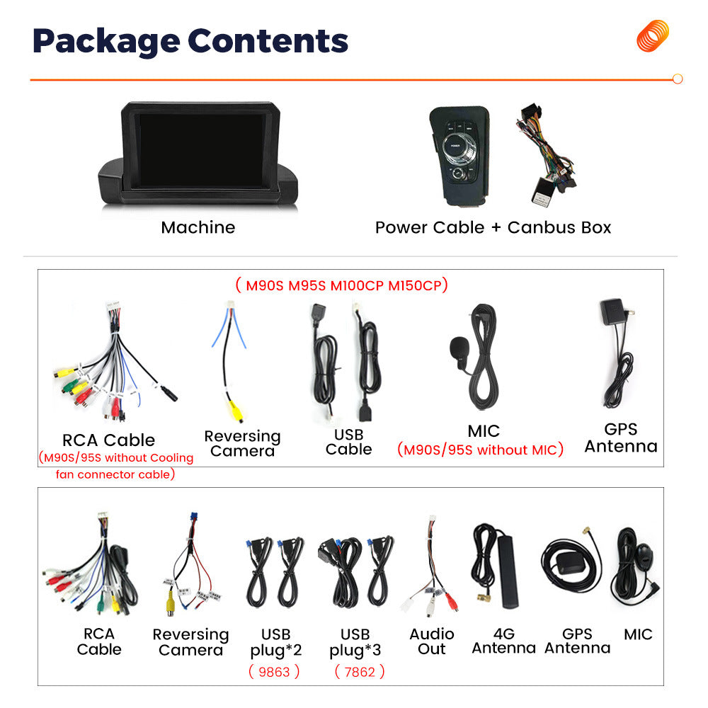 Compatible with BMW 3 Series E90, E91, E92 Android large screen, central control in-car navigation radio, 256G screen