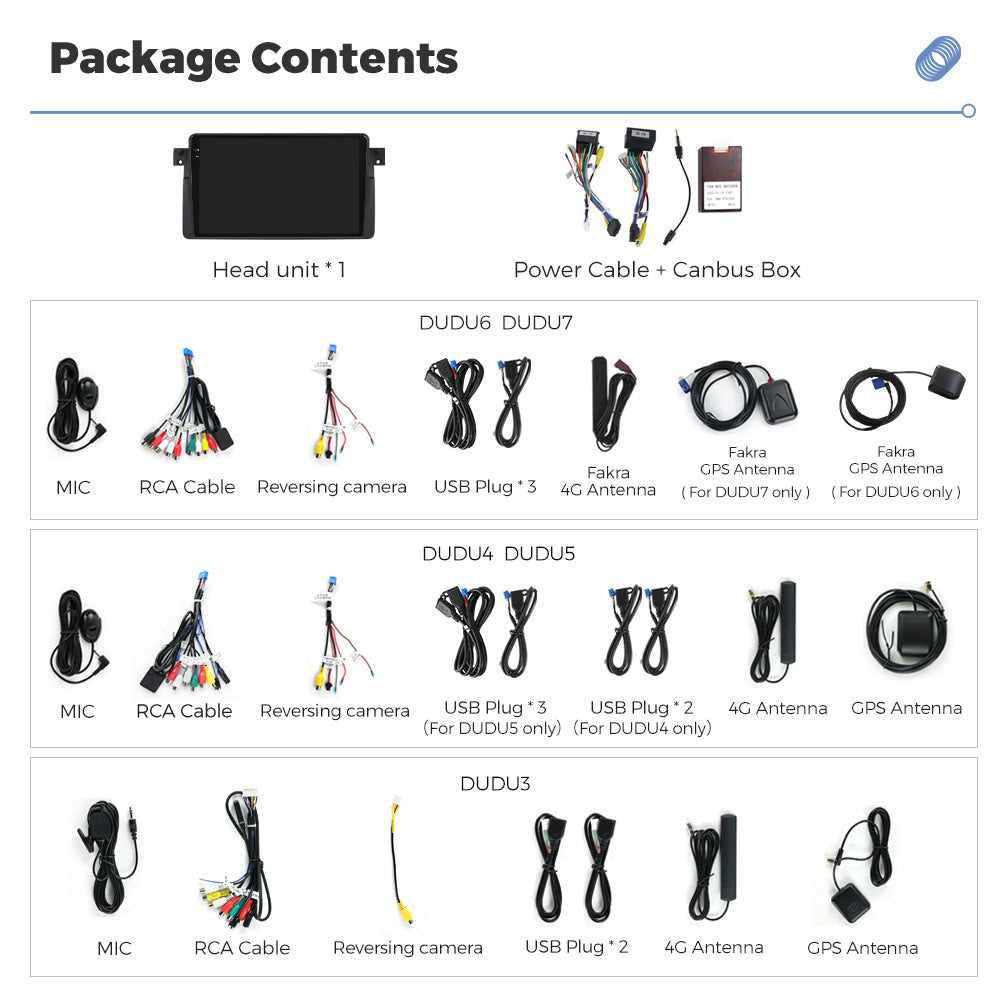 DUDUAUTO is suitable for BMW E46 M3 98-06 Android large screen central control car navigation Bluetooth Carplay