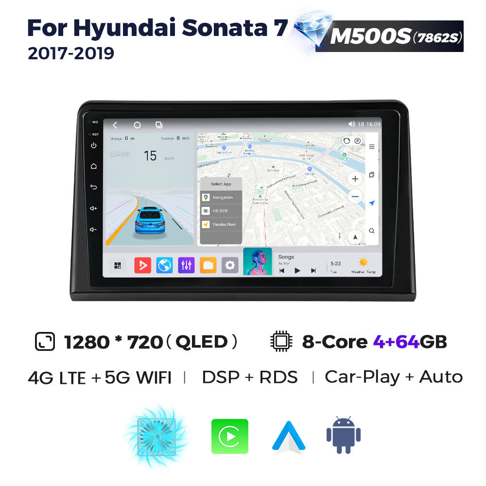 Suitable for sonata 7 2017-2019 hyundai sonata nine car central control android navigation carplay