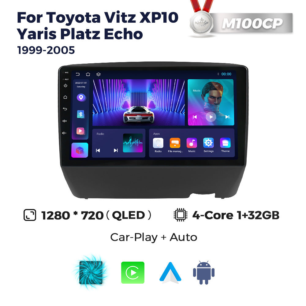 Suitable for Toyota Vitz XP10 Yaris 99-05 Android large screen central control navigation radio Carplay