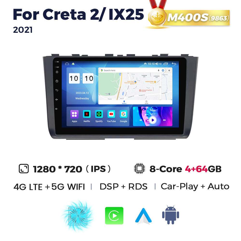 Compatible with Hyundai Creta2 IX25 2021 Android Large Screen Central Control Navigation Radio 8+256G