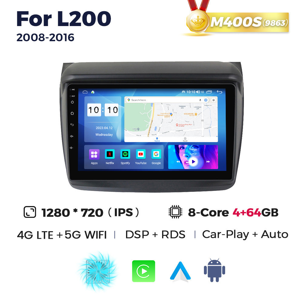Suitable for mitsubishi pajero jin chang mitsubishi l200 car android navigation motherboard carplay