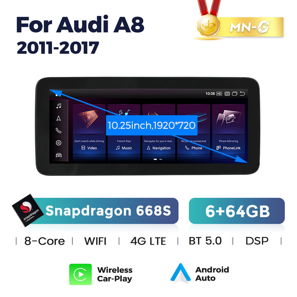 Suitable for audi a8 d4 2011-2017 audi a8 original car screen upgrade and modification large screen android navigation